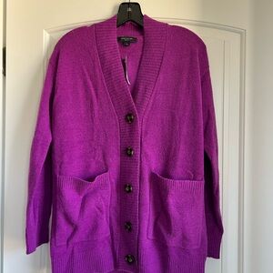 Ann Taylor Rich Magenta Cardigan